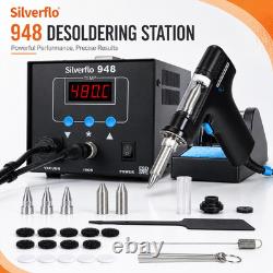 90W Digital Desoldering Gun Desoldering Iron Station Vacuum Pump Repair Kit