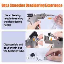 90W Digital Desoldering Gun Desoldering Iron Station Vacuum Pump Repair Kit