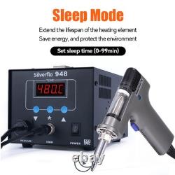 90W Digital Desoldering Gun Desoldering Iron Station Vacuum Pump Repair Kit