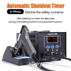 90W Digital Desoldering Gun Desoldering Iron Station Vacuum Pump Repair Kit