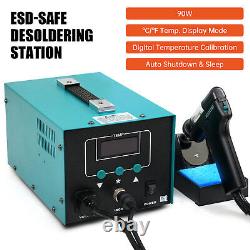 90W Digital Desoldering Rework Station Kit Soldering Iron Suction Tin Gun Tool