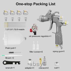 A610 Lvlp Air Spray Gun Kit Automotive Paint Gun House Car Repair 1.5mm Nozzle