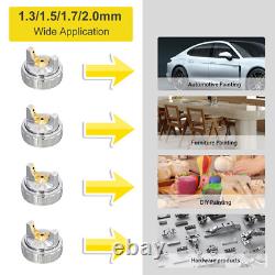 A610 Lvlp Air Spray Gun Kit Automotive Paint Gun House Car Repair 1.5mm Nozzle