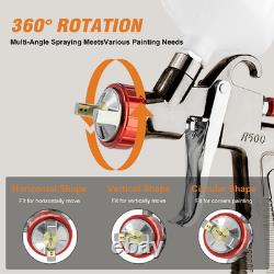 A610 Lvlp Air Spray Gun Premium Kit 50x Disposable Cup 1.3/1.5/1.7/2.0mm Nozzles