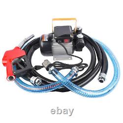 AC Fuel Transfer Pump Refueling Gun Kit 16GPM, 110V 60Hz, 550 Watts Self-Priming