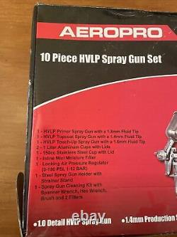 AEROPRO HVLP 10 Piece Spray Gun KIT G7000 New-Other Open box Hot Rod Auto Paint