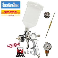 ANi F160 Silver HPS 1.3 Spray Gun Kit with 1.8 Nozzle & Needle + RP/1 Gauge