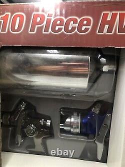 ATD 9-Pc HVLP Spray Gun Kit ATD-6900 NOB never Been Used! No Mask