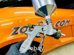 ATOM X20 HVLP Auto Paint Spray Gun Kit Basecoat/Clear Coat + Free GunBudd