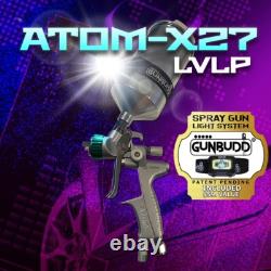 ATOM X27 LVLP Automotive Spray Gun Regulator & Tip Kit + FREE GunBudd