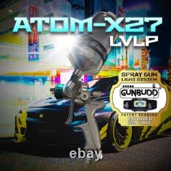 ATOM X27 LVLP Automotive Spray Gun Regulator & Tip Kit + FREE GunBudd