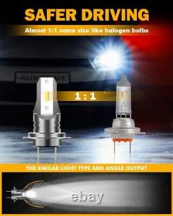 AUXBEAM LED Headlight H7+H11+H11 High Low Beam+Fog Light Bulb Kit 6000K White Z6