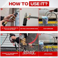 Adjustable Long-Range Chemical Injection Pressure Washer, 2-2.5 GPM