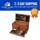 Aged Oak 25-piece Gun Cleaning Tool Kit Complete & Organized Solution