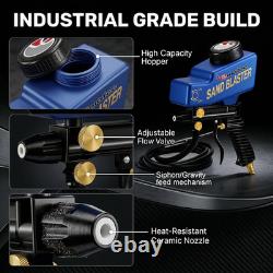 Air Compressor Sandblaster Gun Kit for Rust Removal and Surface Cleaning