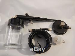 Air brush Hobby Kit Set WithCan & Compressor Adapters Tanning Tattoo Spray Gun