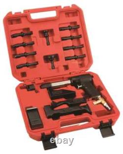 Aircraft Tools New Deluxe 777 Red Box 3x Rivet Gun Kit With Blocks & Snaps
