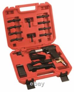 Aircraft Tools New Deluxe 777 Red Box 3x Rivet Gun Kit With Blocks & Snaps