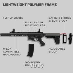 Airguns 400e Gen 2 Polymer Full Auto Battery-Powered BB Gun Kit, Includes LiP