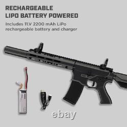 Airguns 400e Gen 2 Polymer Full Auto Battery-Powered BB Gun Kit, Includes LiP