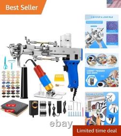 All-Inclusive 2 in 1 Tufting Gun Kit Create Custom Rugs Quickly with Ease