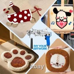 All-Inclusive 2 in 1 Tufting Gun Kit Create Custom Rugs Quickly with Ease