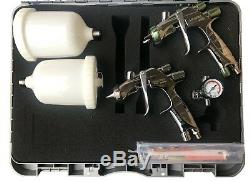 Anest Iwata LS400 1.3mm ET Base & WS400 1.3mm HD Clear Twin Super Kit Spray Gun