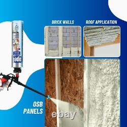 Apel Spray Foam Insulation Kit (12 x 32.80 oz. /240 Bd ft) Heat and Acoustic Insu