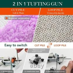 Artufting Tufting Gun Starter Kit w Carpet Trimmer Rug Making Kit 6459A7G