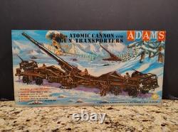 Atomic Cannon with 2 Gun Transporters Model Kit ADAMS VINTAGE MIB NEW Unbuilt