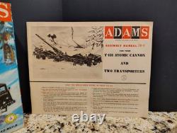 Atomic Cannon with 2 Gun Transporters Model Kit ADAMS VINTAGE MIB NEW Unbuilt