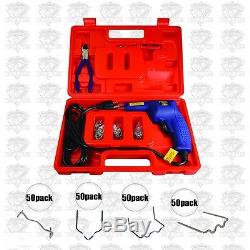 Auto Body HOT STAPLE GUN Tool Plastic Repair Kit Bumper Dash Console Welder