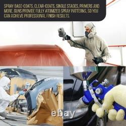 Auto Spray Gun Kit with Cups & Air Regulator Set of 3