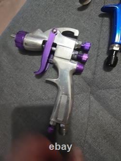 Automotive Paint Gun Kit 5 Spray Guns New Atom X88 With Iwata Carrying Case