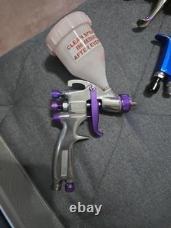 Automotive Paint Gun Kit 5 Spray Guns New Atom X88 With Iwata Carrying Case