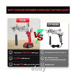 BESGEER 2023-Cordless-Rug-Tufting-Gun-Kit Tufting-Gun-Starter-Kit-with 2pcs