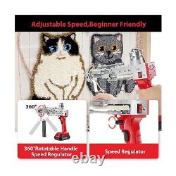 BESGEER 2023-Cordless-Rug-Tufting-Gun-Kit Tufting-Gun-Starter-Kit-with 2pcs