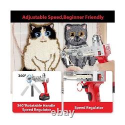 BESGEER 2024-Cordless-Rug-Tufting-Gun-Kit Tufting-Gun-Starter-Kit-with 2pcs