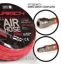 BURISCH GTR500 Spray Gun LVLP 1.3mm + 10M Air Hose airline + DVD + fittings kit
