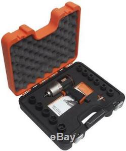 Bahco BP816K1 3/8 Drive Air Impact Wrench Gun + 10-24mm Sockets & Case Set Kit
