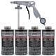 Barrier Bond Rubberized Undercoating/sound Deadener Black 4 Quarts & Spray Gun