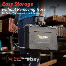 Battery Grease Gun, Super Efficient Electric Grease Gun Kit with 2 Batteries and