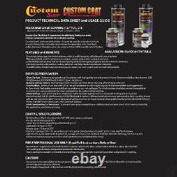 Bed Liner CUSTOM COAT BLACK 0.875 Gal Urethane Spray-On Truck Kit FREE Spray Gun