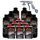 Bed Liner Custom Coat Black 1.5 Gal Urethane Spray-on Truck Kit Free Spray Gun