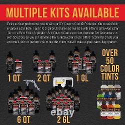 Bed Liner CUSTOM COAT BLACK 1.5 Gal Urethane Spray-On Truck Kit FREE Spray Gun