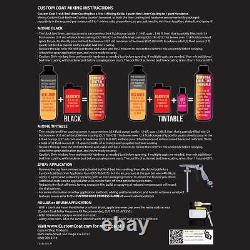 Bed Liner CUSTOM COAT BLACK 2 Gal Urethane Spray-On Truck Kit FREE Spray Gun