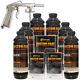 Bed Liner Custom Coat Black 6-l Urethane Spray-on Truck Kit With Free Spray Gun