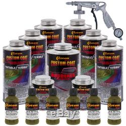 Bed Liner OLIVE GREEN 1.31 Gallons Urethane Spray-On Truck Kit & Spray Gun
