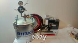 Binks Kit- Tekna Spray Gun 703624, 83C-210 2.8 Gallon Pot & 25 FT 1/4 Hose Set