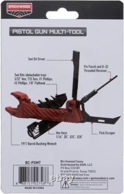 Birchwood Casey Pistol Gun Multi-Tool Kit Durable Versatile One Size, Multi